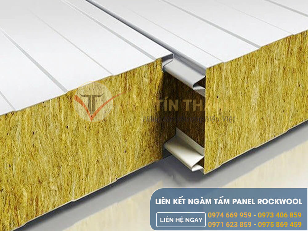 liên kết ngàm tấm panel rockwool